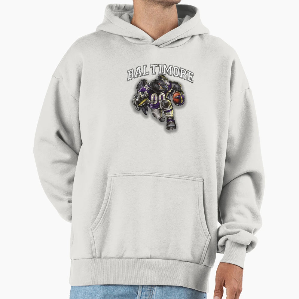 Baltimore Football Hoodie - Casual Everyday Wear Unisex - T-Shirt, Sweatshirt, Hoodie
