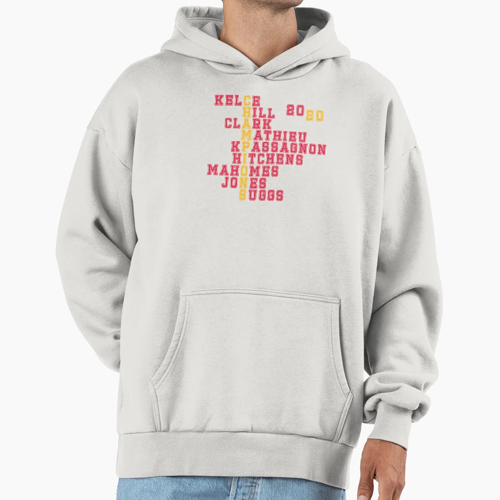 Kansas City Football 2020 Champs Hoodie - Streetwear Style Men Women - T-Shirt, Sweatshirt, Hoodie