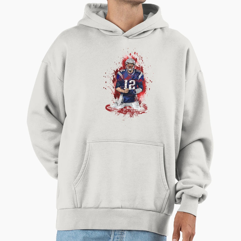 American Football Player Hoodie - Trendy Graphic for Adults - T-Shirt, Sweatshirt, Hoodie