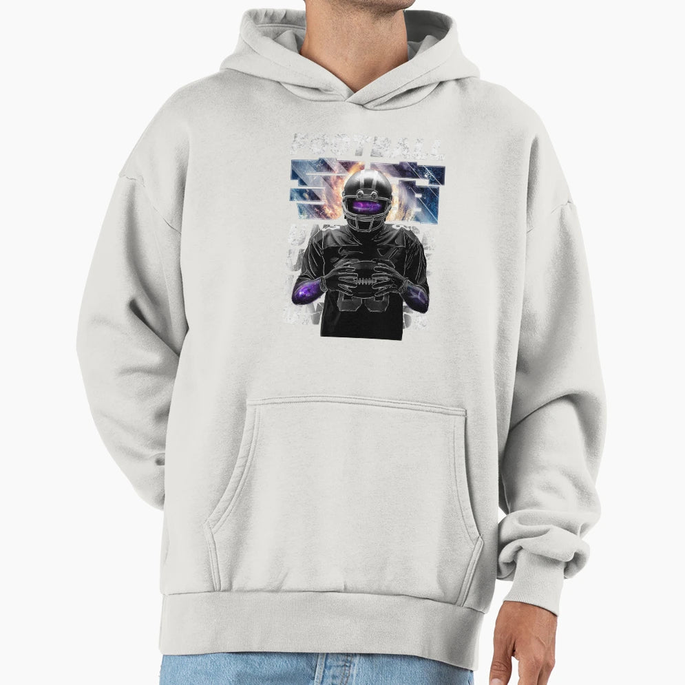 Universal Footballplayer Hoodie - Streetwear Style Unisex - T-Shirt, Sweatshirt, Hoodie