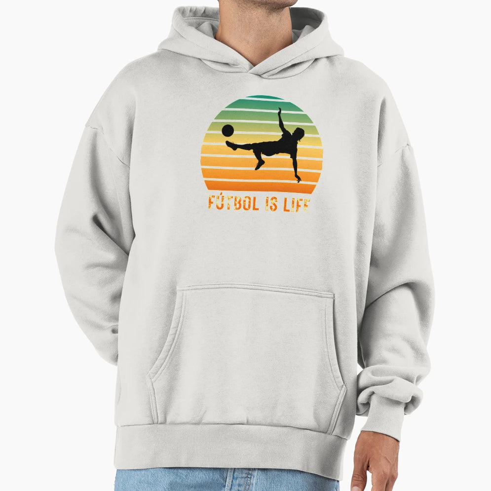 Futbol Is Life Gift Soccer Lovers Hoodie - Fun Novelty Design Unisex - T-Shirt, Sweatshirt, Hoodie
