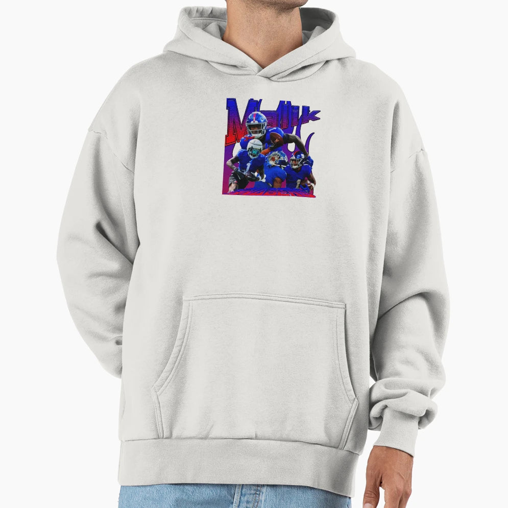 Malik Nabers Team Action Collage Hoodie - Novelty Apparel Men Women - T-Shirt, Sweatshirt, Hoodie