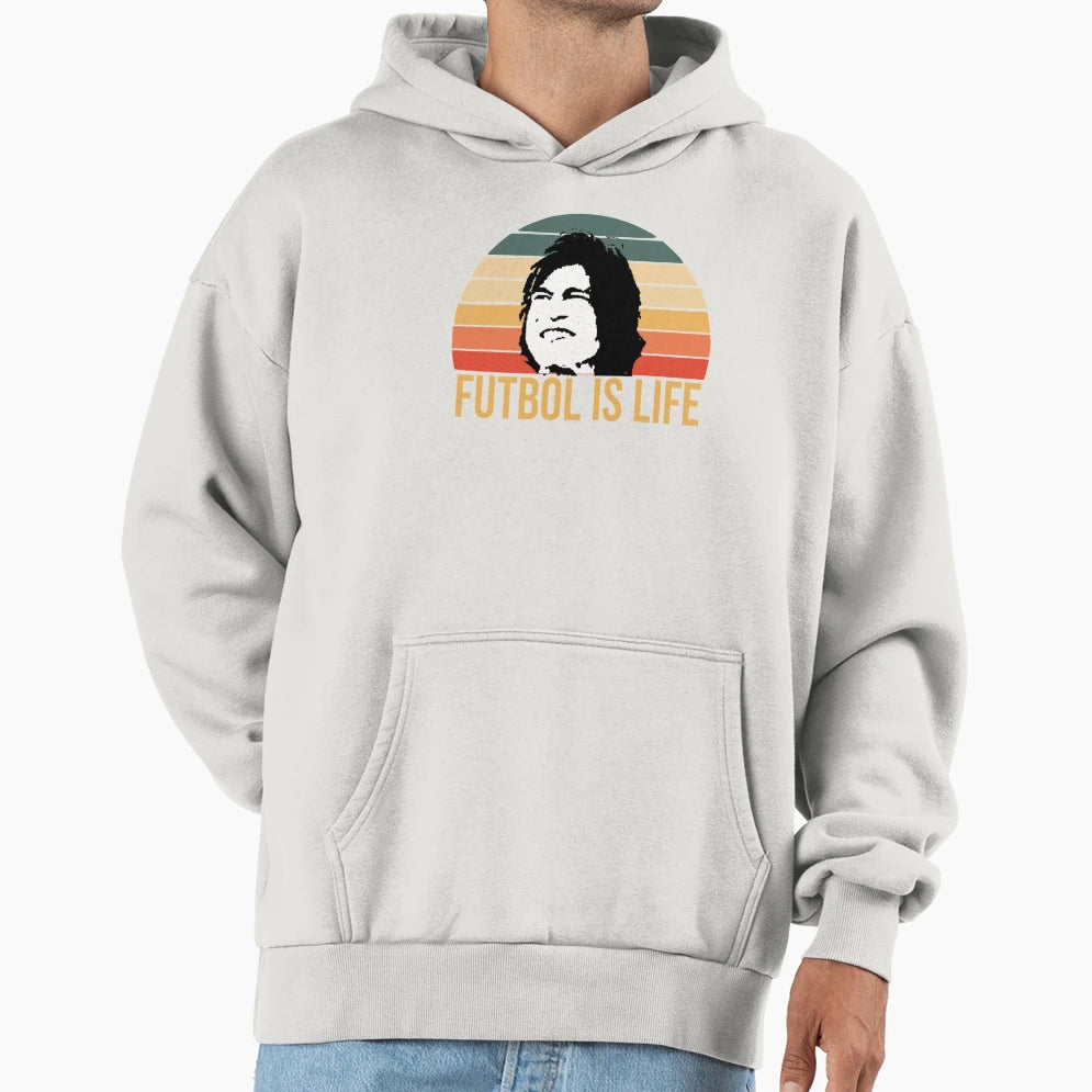 Futbol Is Life Hoodie - Unique Graphic for Adults - T-Shirt, Sweatshirt, Hoodie