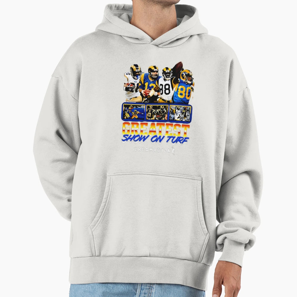 Greatest Show Turf Dreams Dreamathon Hoodie - Unique Graphic Men Women - T-Shirt, Sweatshirt, Hoodie