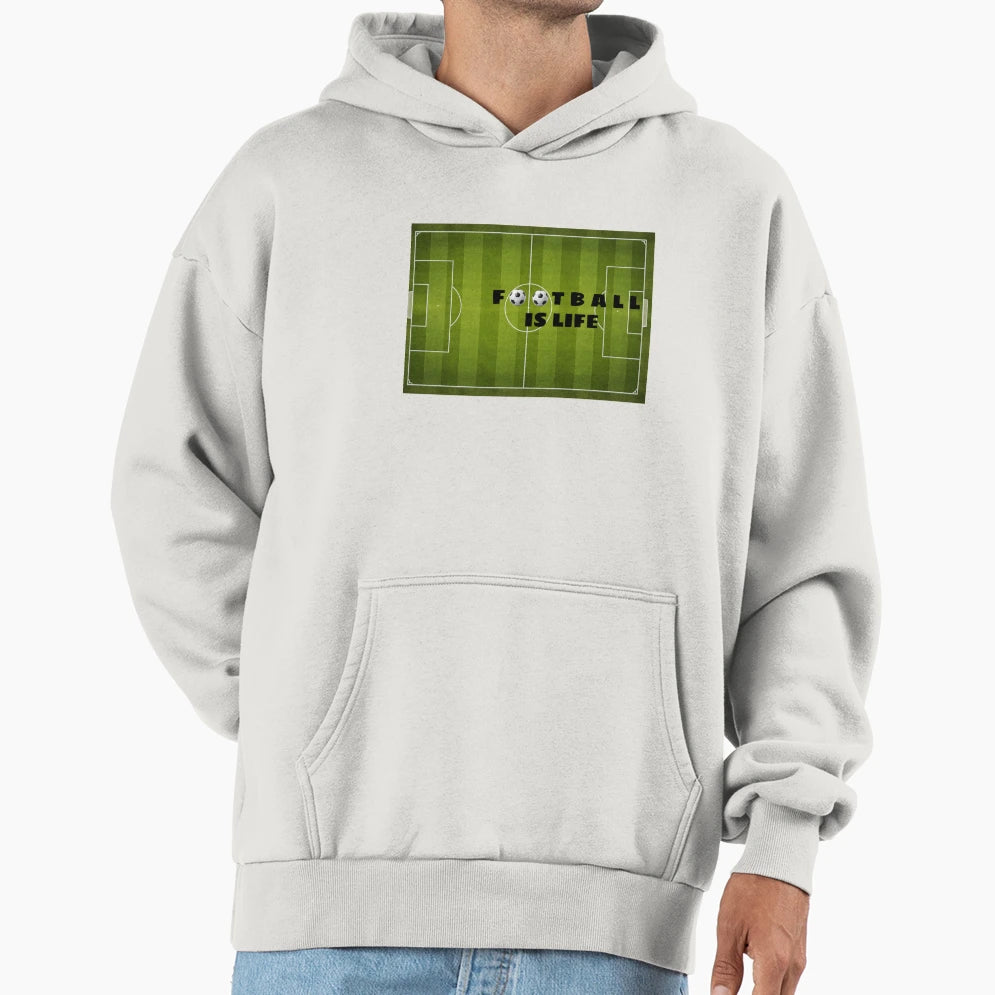 Football Is Life Hoodie - Aesthetic Graphic Unisex - T-Shirt, Sweatshirt, Hoodie
