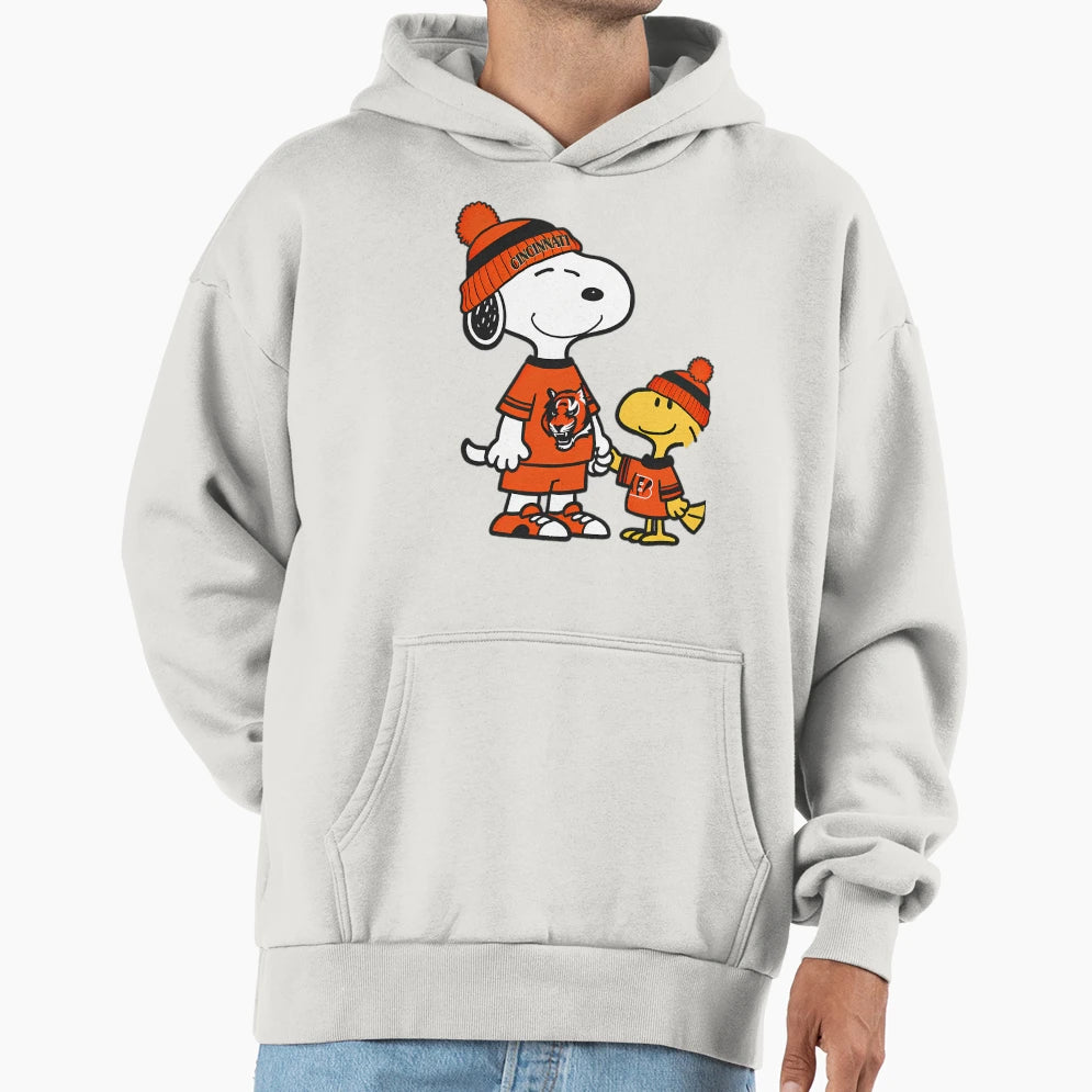 Snoopy Cincinnatis Sports Hoodie - Novelty Apparel Men Women - T-Shirt, Sweatshirt, Hoodie