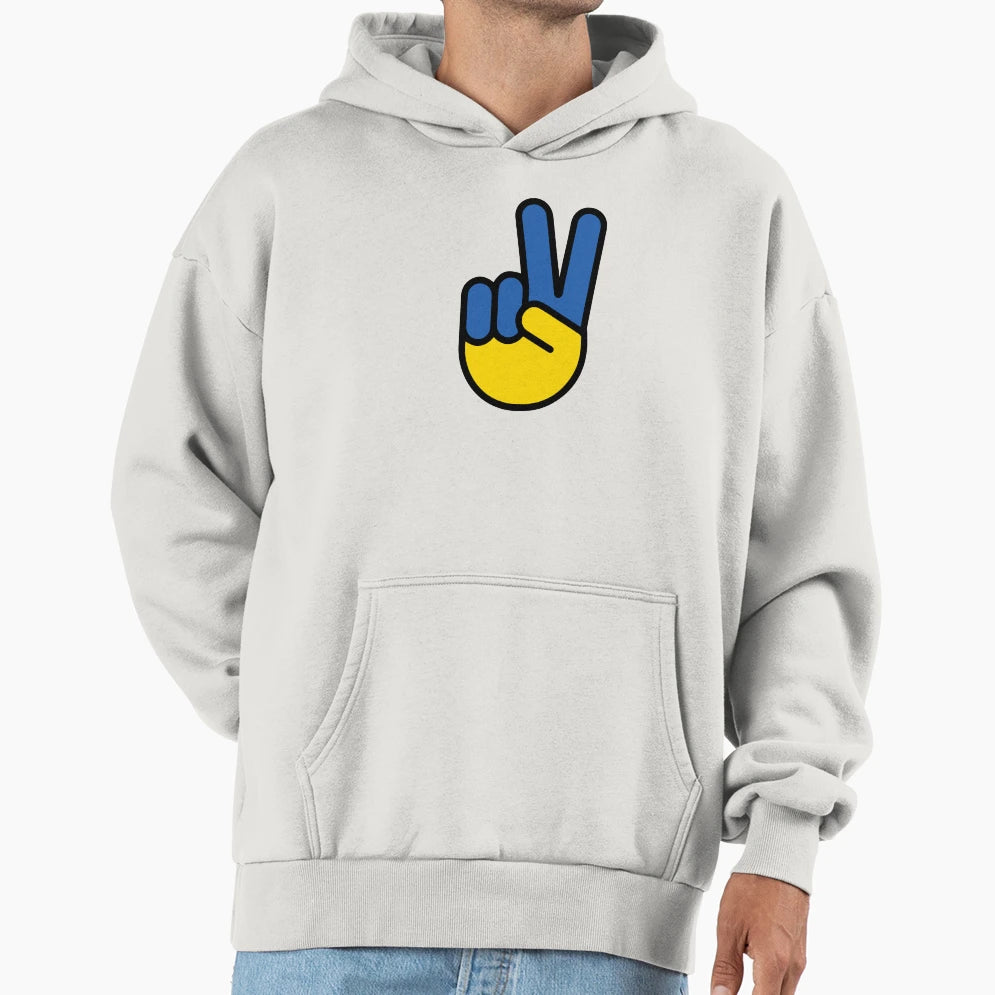 Peace Ukraine Hoodie - Casual Everyday Wear Men Women - T-Shirt, Sweatshirt, Hoodie