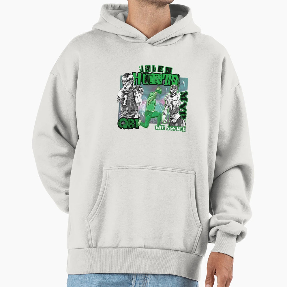 Quarterback Sports Player Championship Hoodie - Novelty Apparel for Adults - T-Shirt, Sweatshirt, Hoodie
