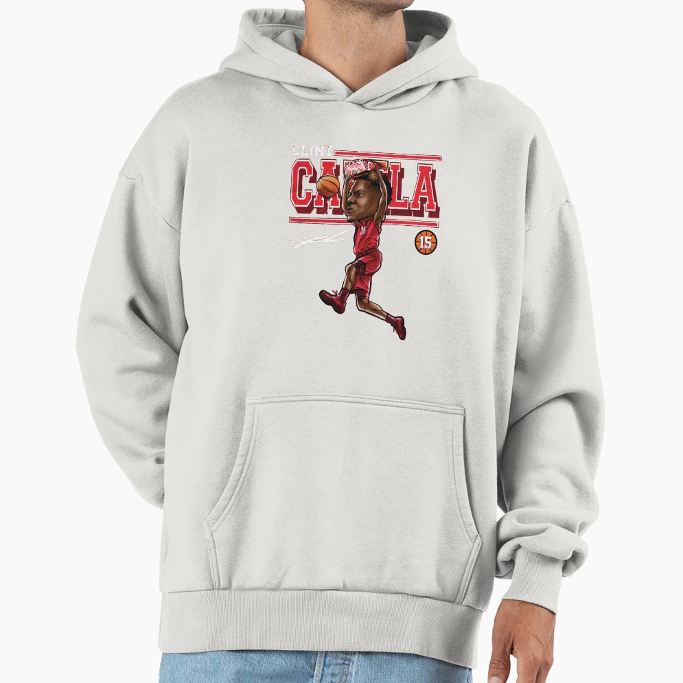 Clint Capela Cartoon Hoodie - Minimalist Print Men Women - T-Shirt, Sweatshirt, Hoodie