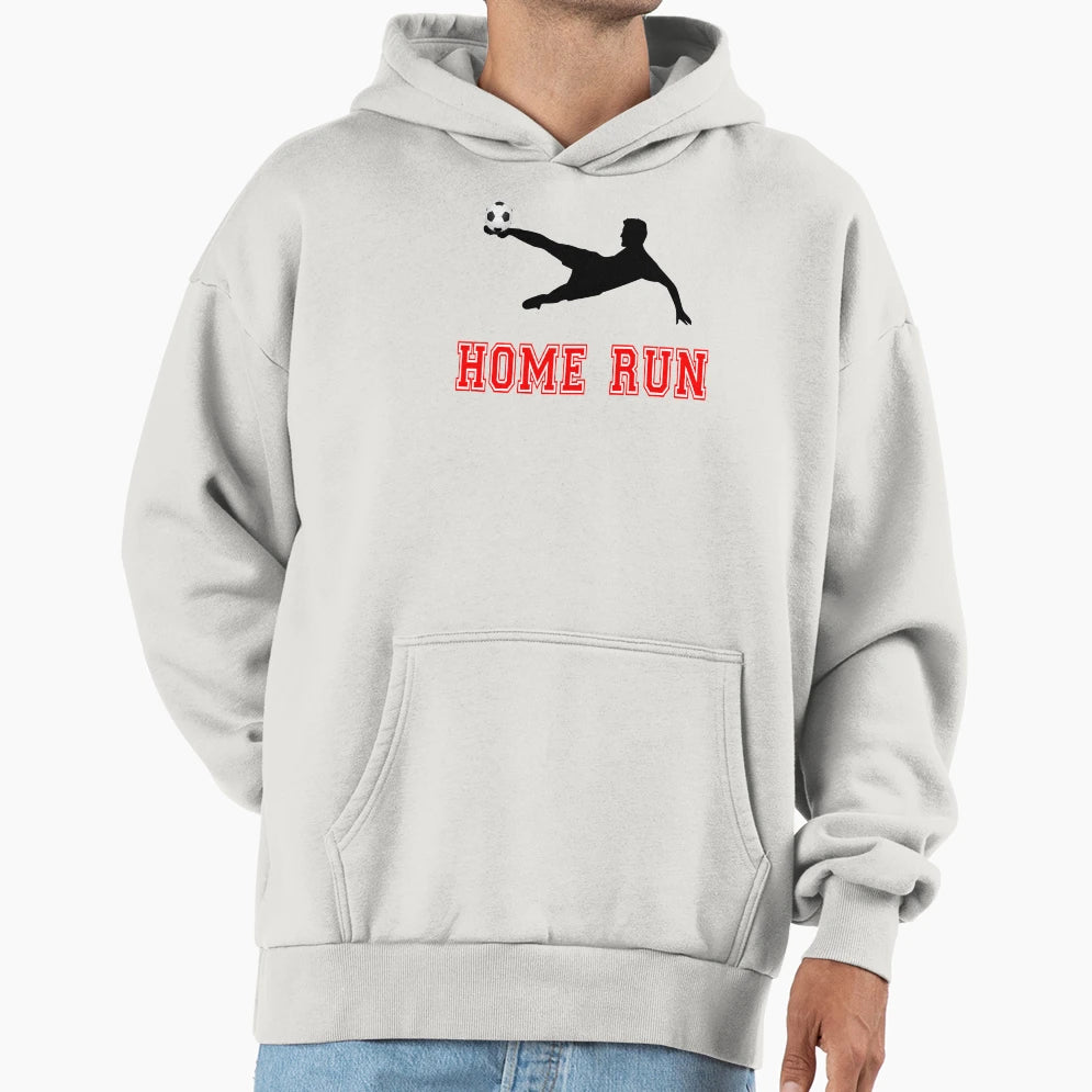 Home Run Soccer Hoodie - Casual Everyday Wear Men Women - T-Shirt, Sweatshirt, Hoodie