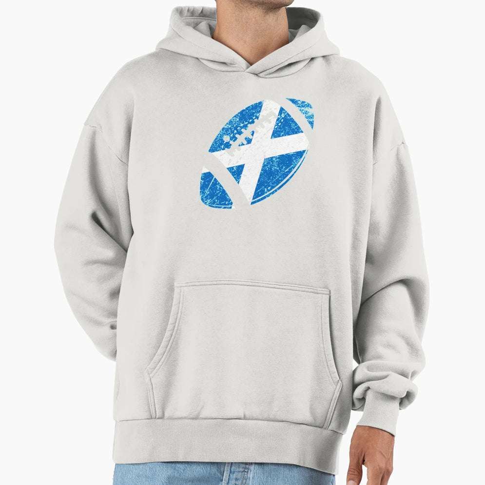 Scotland Flag Rugby Football Funy Gift Hoodie - Unique Graphic Unisex - T-Shirt, Sweatshirt, Hoodie