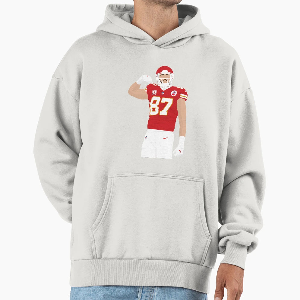 TK Football Illustration Hoodie - Custom Art Print for Adults - T-Shirt, Sweatshirt, Hoodie