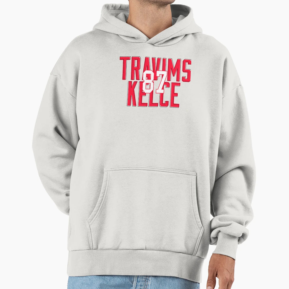 Travims Kelce 87 Hoodie - Custom Art Print Men Women - T-Shirt, Sweatshirt, Hoodie