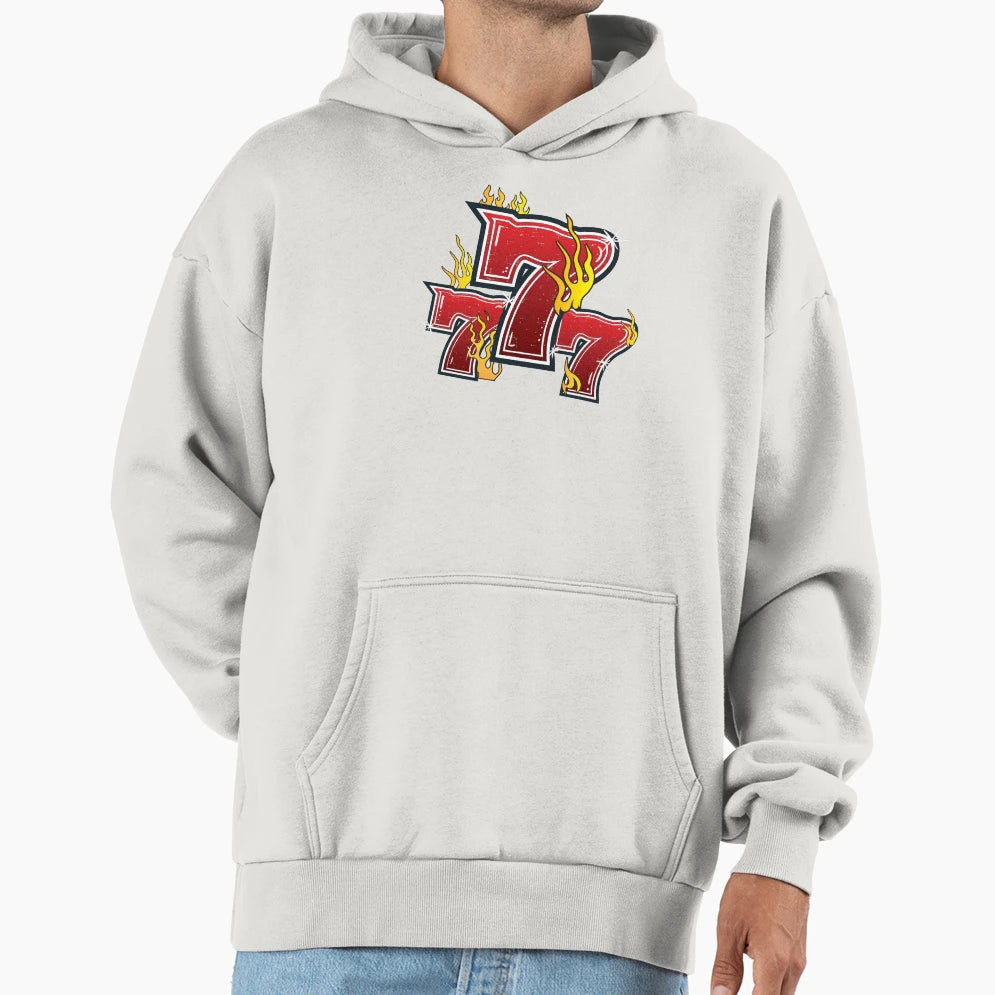 777 Lucky Slot Machine Numbers Jackpot Hoodie - Streetwear Style for Adults - T-Shirt, Sweatshirt, Hoodie