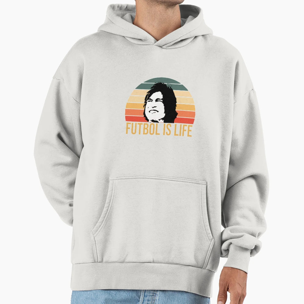 Futbol Is Life Hoodie - Trendy Graphic Men Women - T-Shirt, Sweatshirt, Hoodie