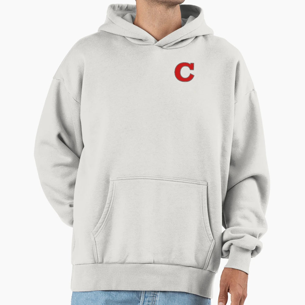 C Initial Letter Patch Hoodie - Custom Art Print Unisex - T-Shirt, Sweatshirt, Hoodie