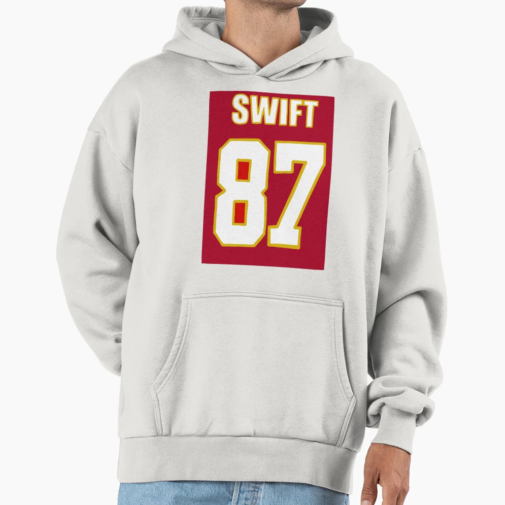 Swift Kelce Jersey Hoodie - Casual Everyday Wear Unisex - T-Shirt, Sweatshirt, Hoodie