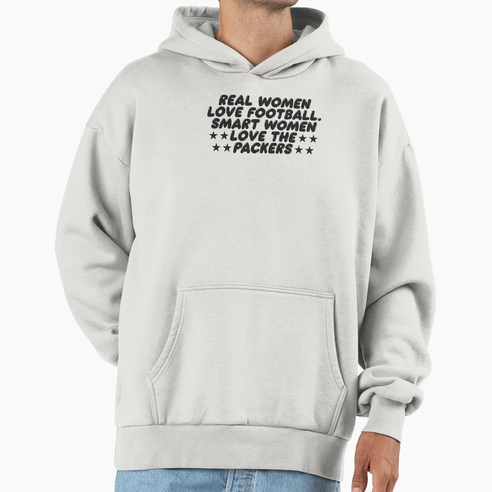 Real Love Football Smart Love Packers Hoodie - Unique Graphic Unisex - T-Shirt, Sweatshirt, Hoodie