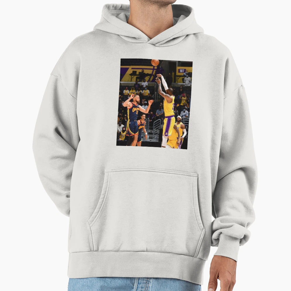 Lebron James Game Winner Over Stephen Hoodie - Unique Graphic for Adults - T-Shirt, Sweatshirt, Hoodie