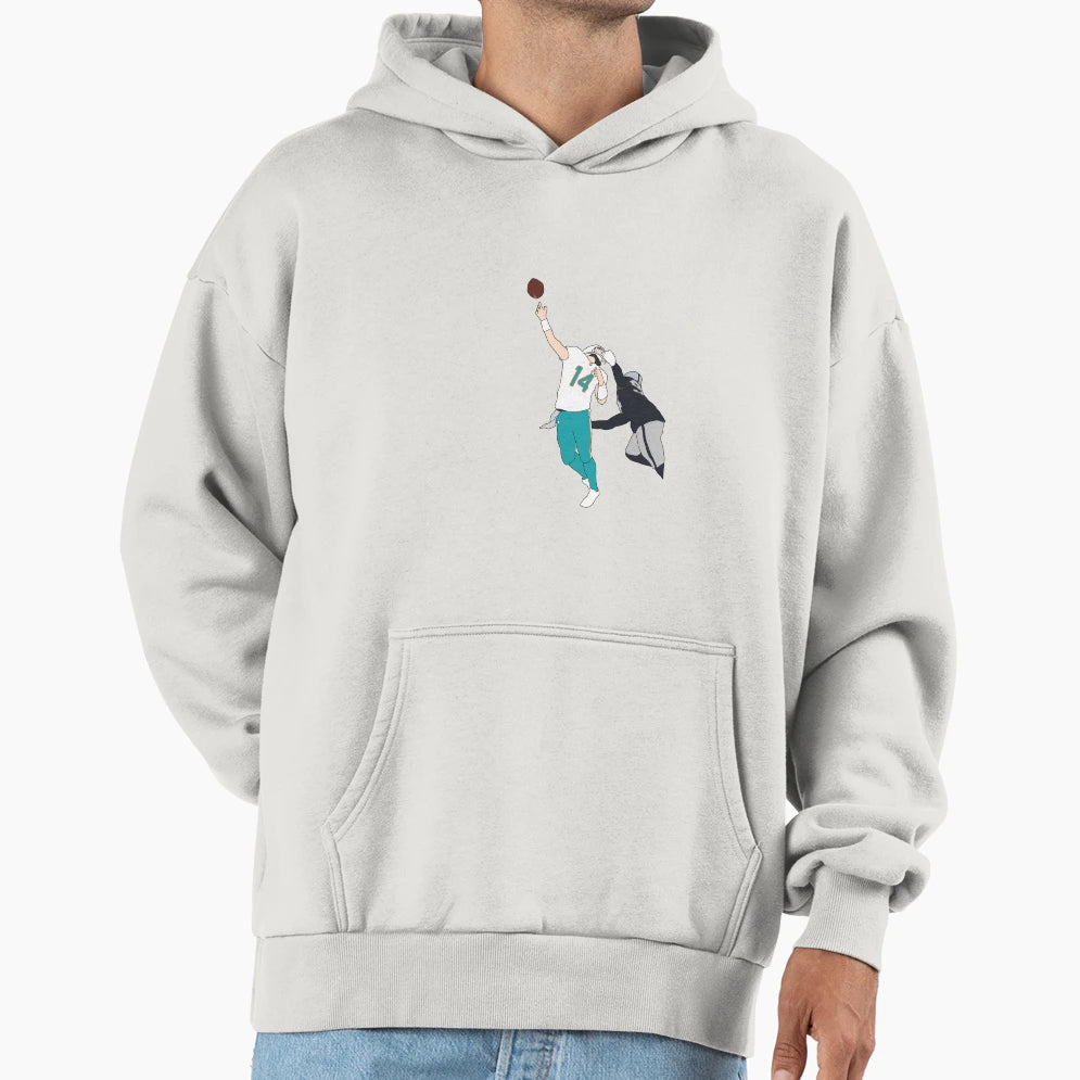 Miami Dolphins Ryan Fitzpatrick Hoodie - Minimalist Print for Adults - T-Shirt, Sweatshirt, Hoodie