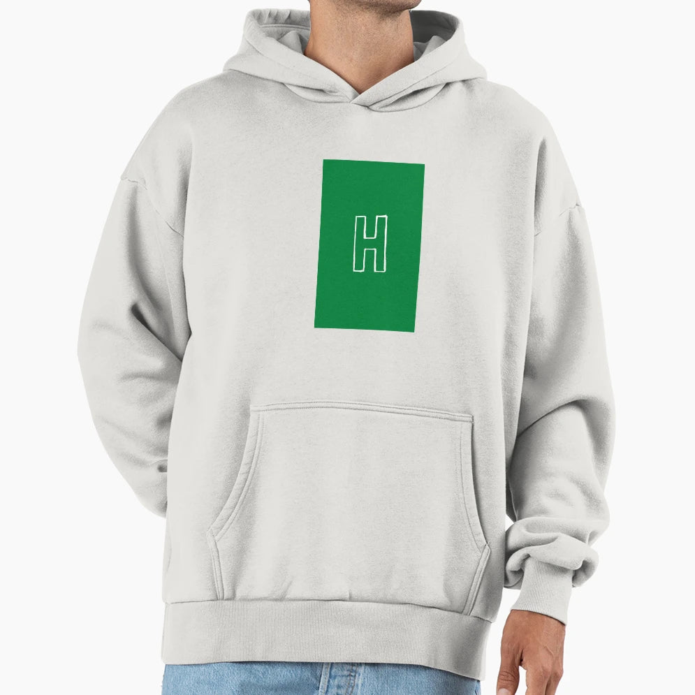 Alphabet Range Sketched H Hoodie - Fun Novelty Design Unisex - T-Shirt, Sweatshirt, Hoodie