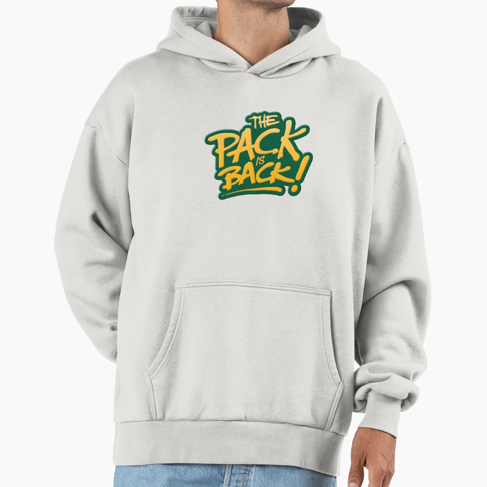 Pack Is Back Green Bay Football Hoodie - Unique Graphic for Adults - T-Shirt, Sweatshirt, Hoodie