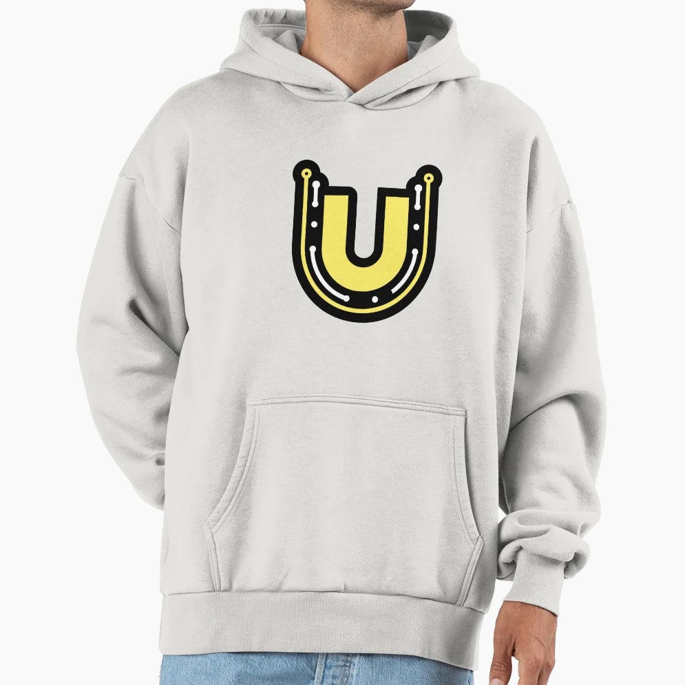 Illustration Letter U Esports Hoodie - Fun Novelty Design for Adults - T-Shirt, Sweatshirt, Hoodie