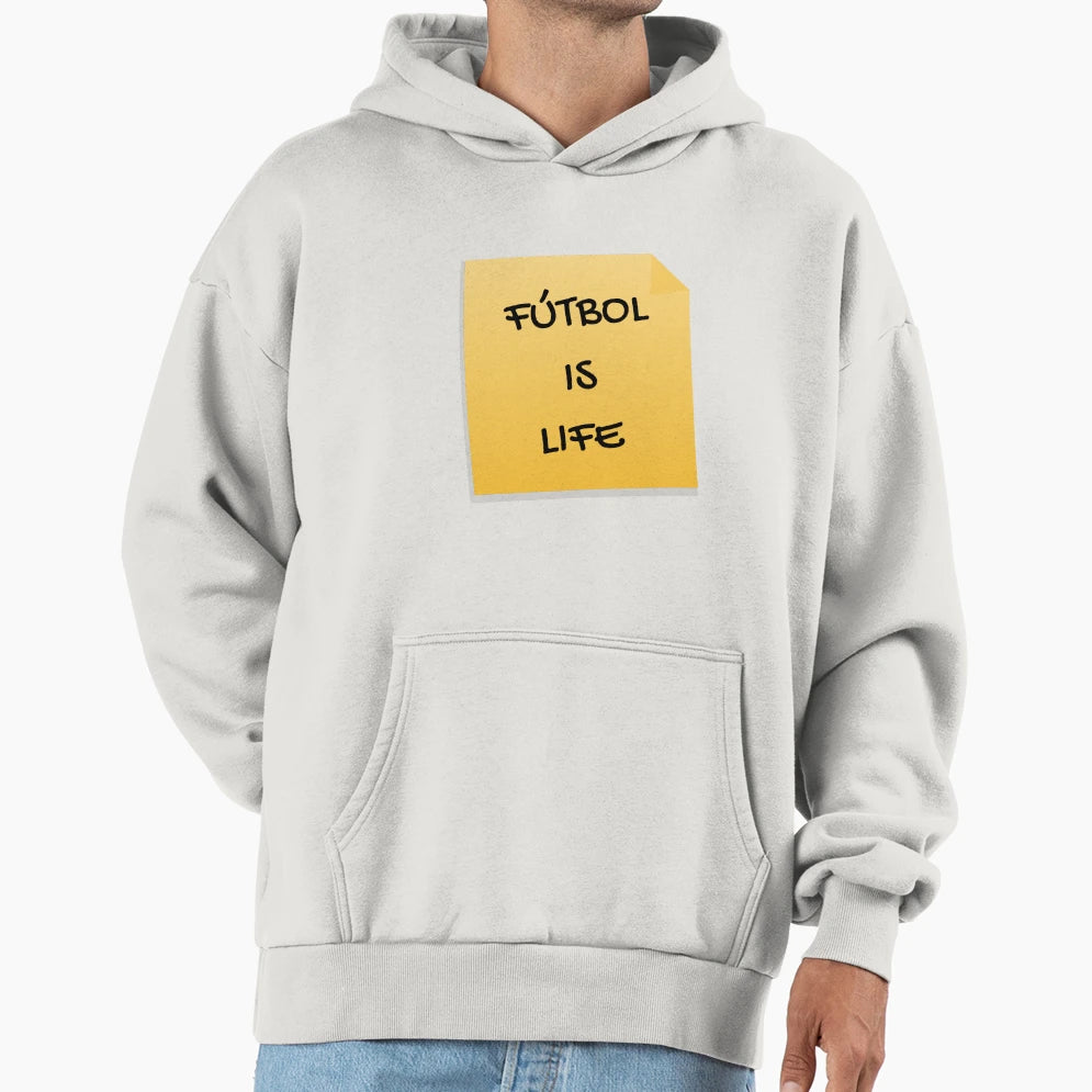 Futbol Is Life Hoodie - Minimalist Print Men Women - T-Shirt, Sweatshirt, Hoodie
