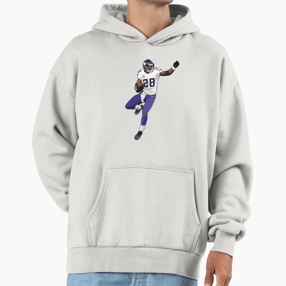 Adrian Peterson Jump Hoodie - Unique Graphic for Adults - T-Shirt, Sweatshirt, Hoodie