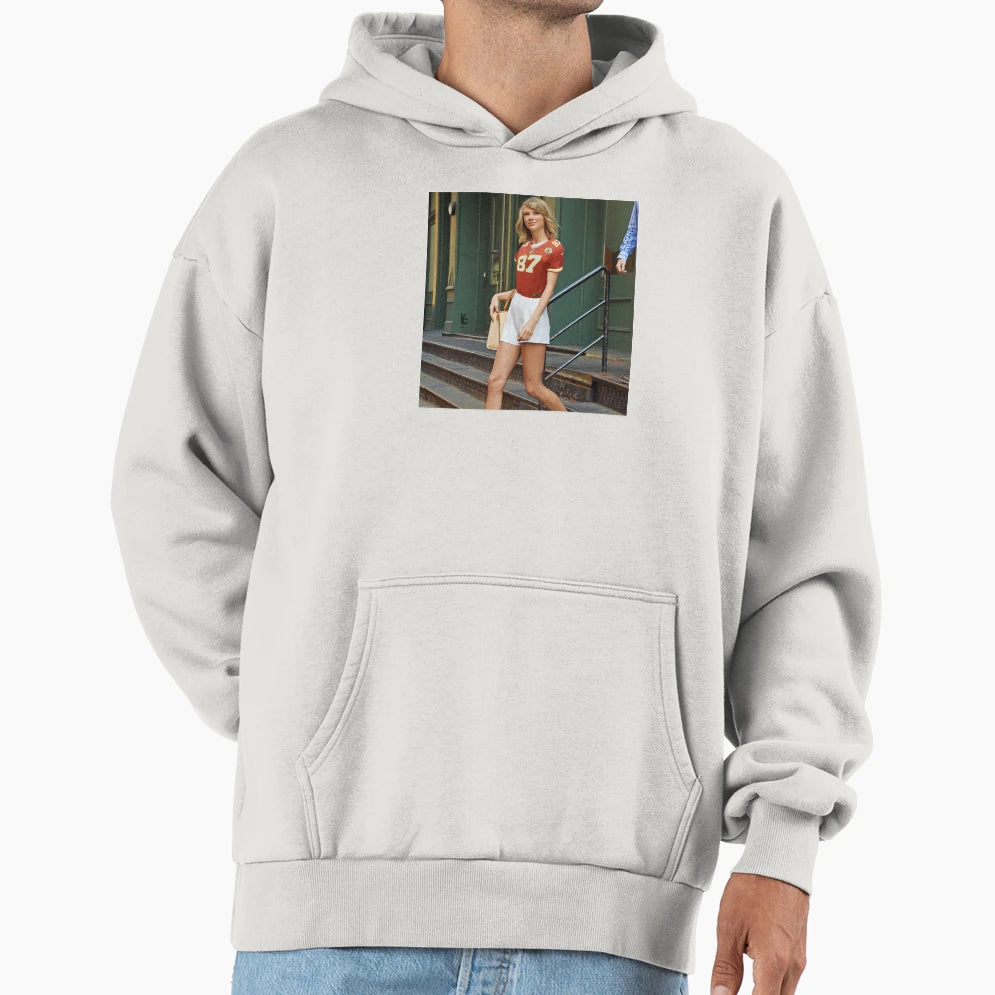 Funny Kc Football Swift Repping Trav Hoodie - Minimalist Print Men Women - T-Shirt, Sweatshirt, Hoodie