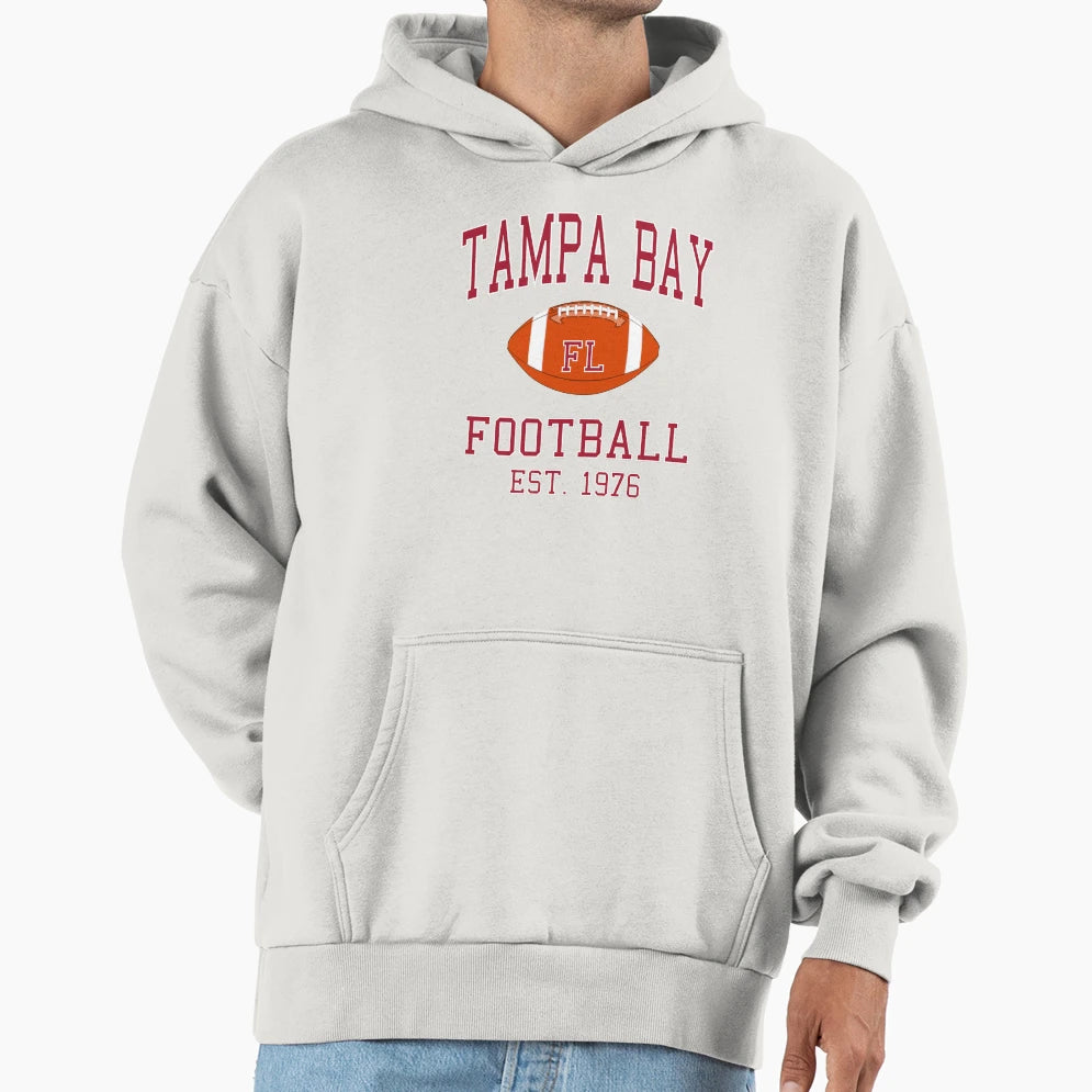 Tampa Bay Football Hoodie - Casual Everyday Wear Men Women - T-Shirt, Sweatshirt, Hoodie