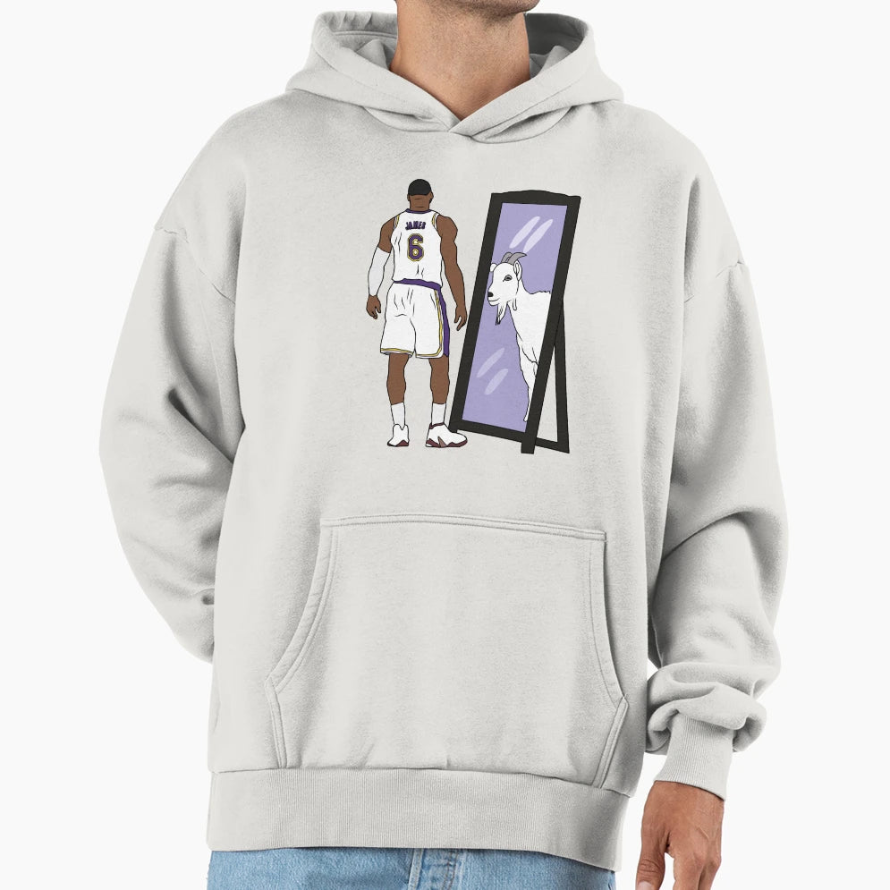Lebron James Mirror Goat La 6 Hoodie - Fun Novelty Design Unisex - T-Shirt, Sweatshirt, Hoodie