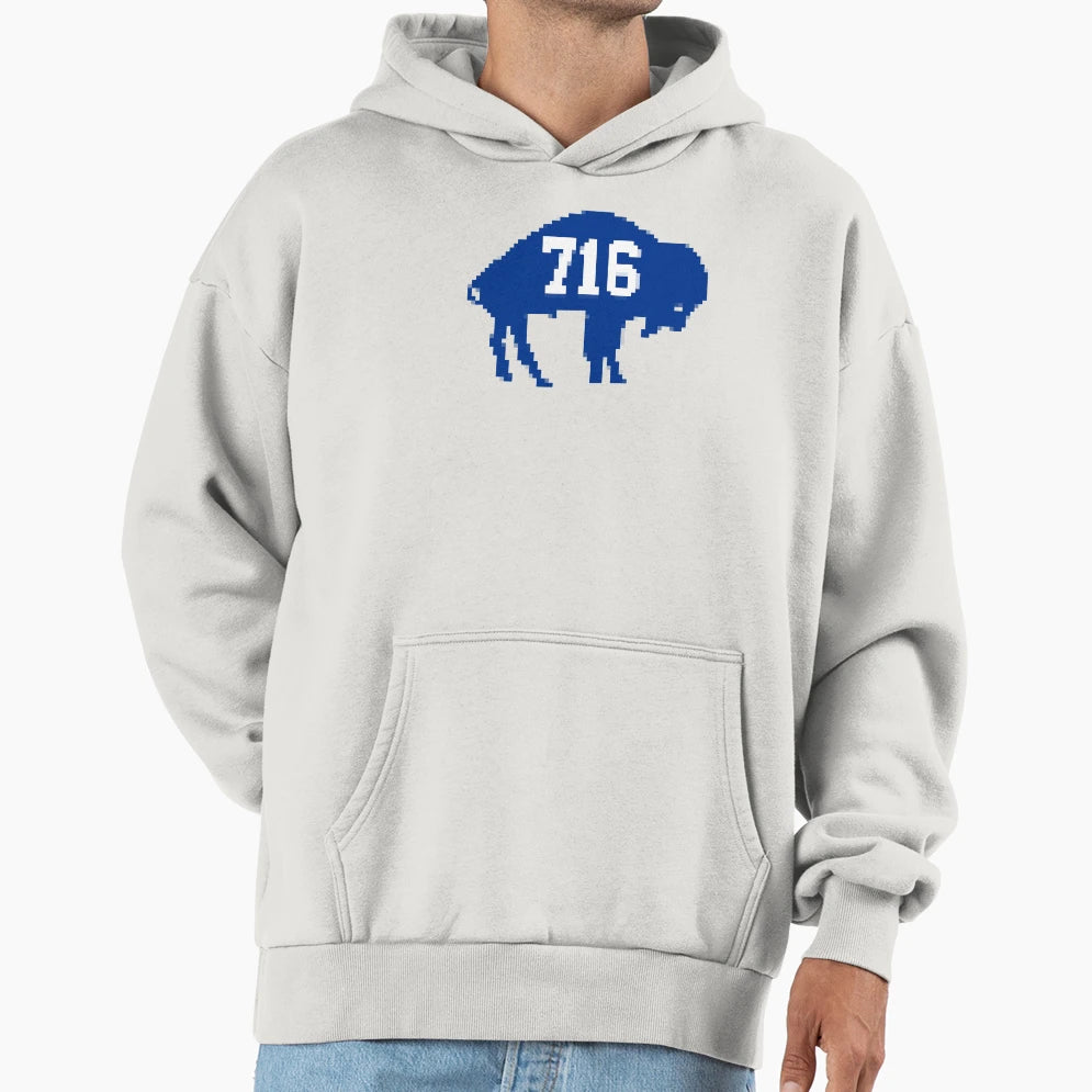 Bills Mafia Pixels 2023 Hoodie - Novelty Apparel for Adults - T-Shirt, Sweatshirt, Hoodie