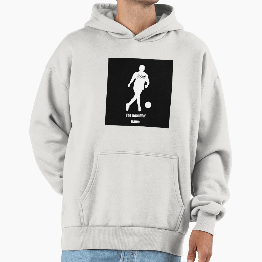 Elegance Play Football Silhouette Hoodie - Aesthetic Graphic for Adults - T-Shirt, Sweatshirt, Hoodie