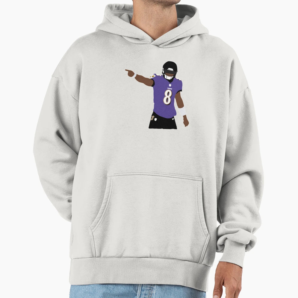 Baltimore Ravens LJ Hoodie - Custom Art Print Unisex - T-Shirt, Sweatshirt, Hoodie