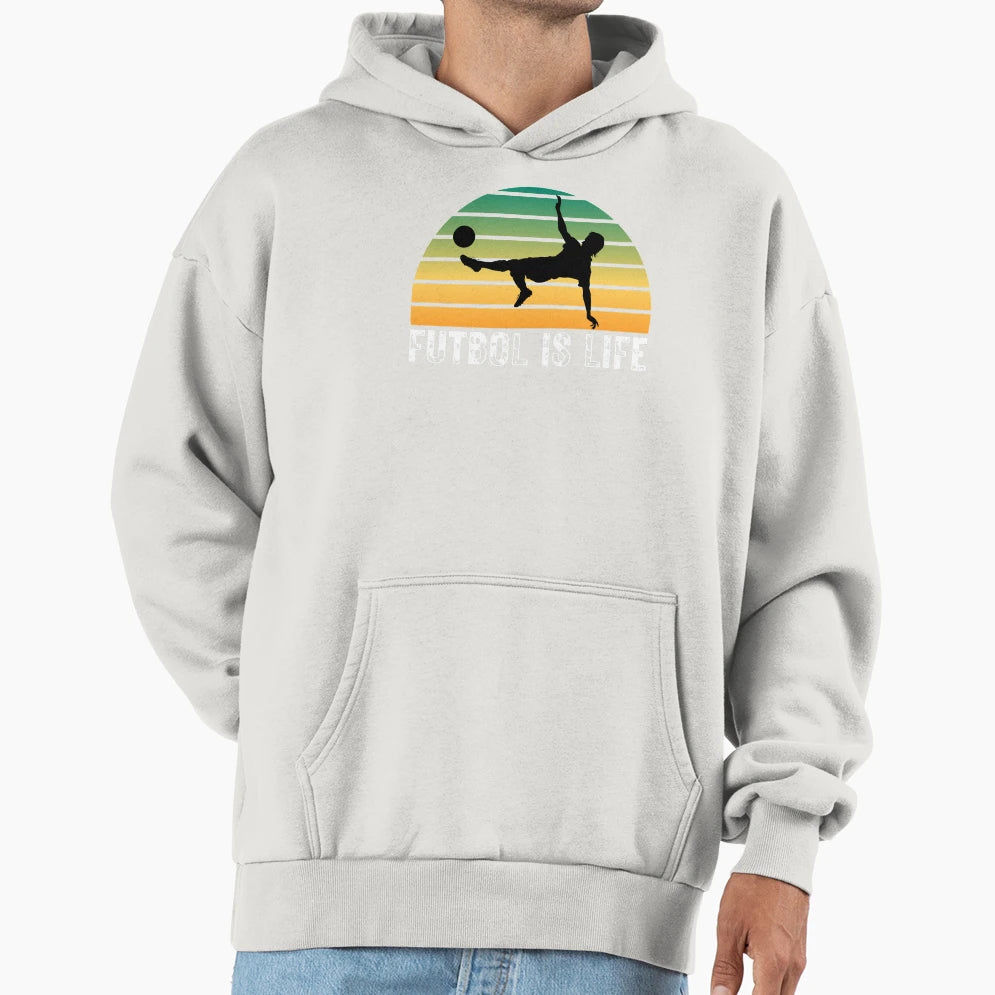 Futbol Is Life Hoodie - Aesthetic Graphic Men Women - T-Shirt, Sweatshirt, Hoodie