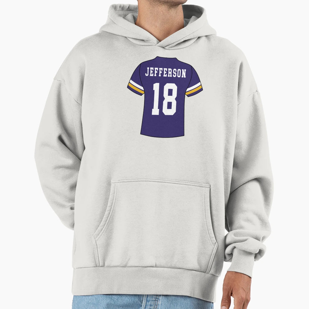 Jersey Sticke Hoodie - Casual Everyday Wear Unisex - T-Shirt, Sweatshirt, Hoodie