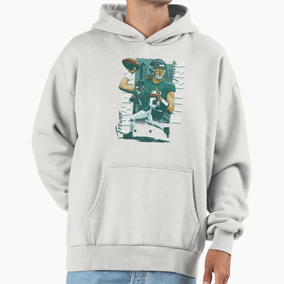 Quarterback Player American Football Sports Hoodie - Graphic Print Unisex - T-Shirt, Sweatshirt, Hoodie