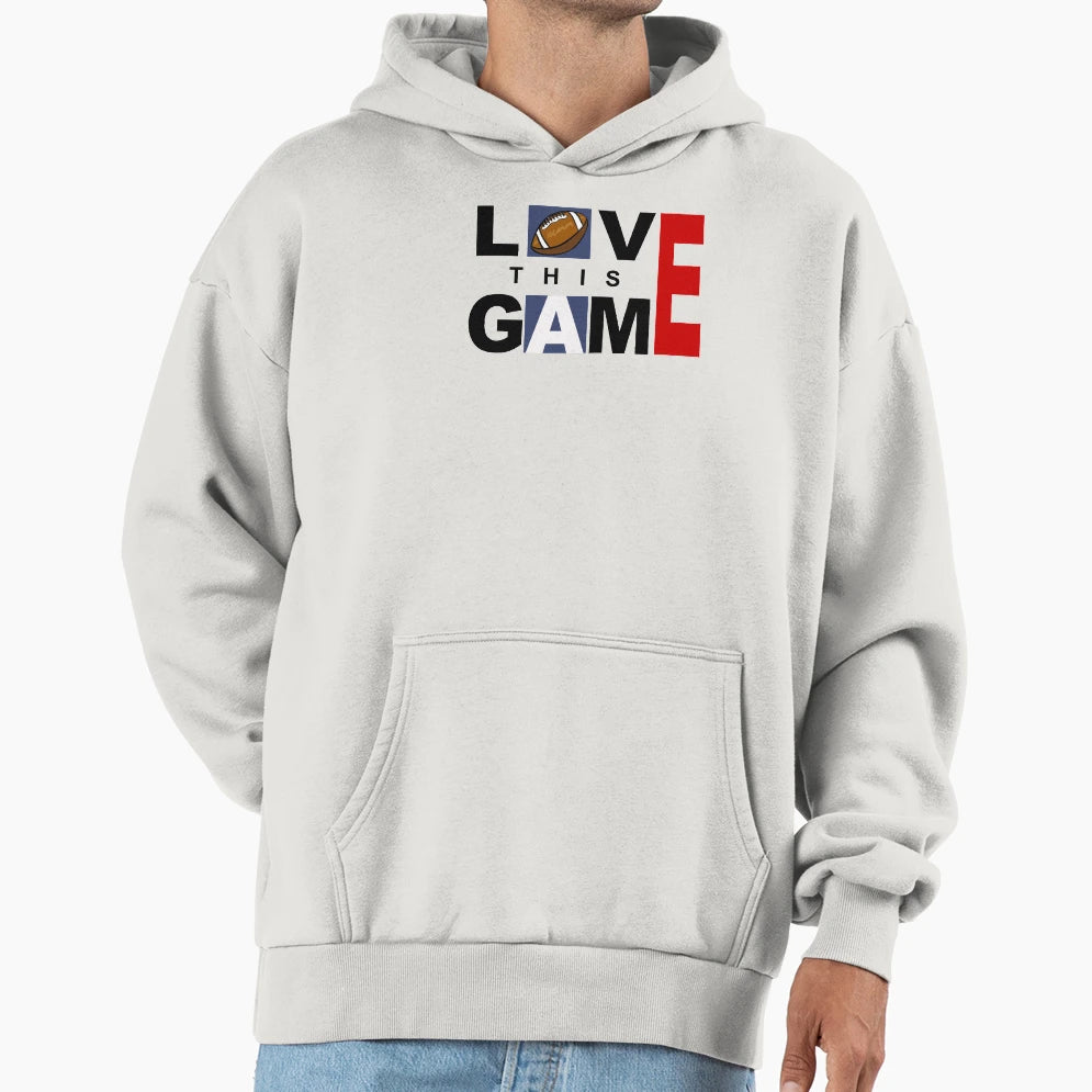 American Football Love This Game Hoodie - Unique Graphic Men Women - T-Shirt, Sweatshirt, Hoodie