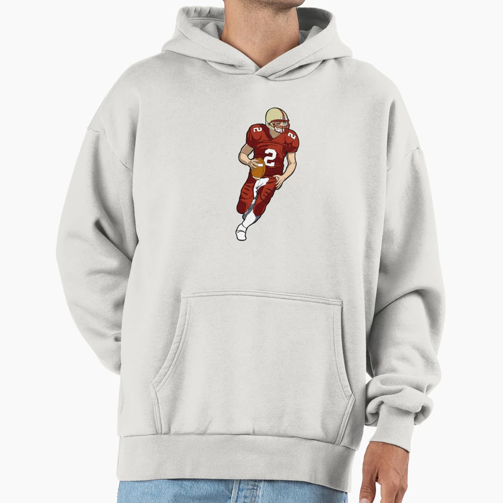 American Football Player Hoodie - Minimalist Print Men Women - T-Shirt, Sweatshirt, Hoodie