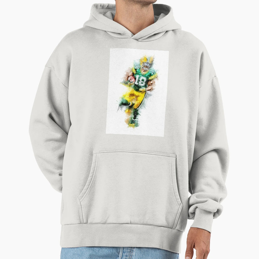 Football Player Awesome Abstract Hoodie - Fun Novelty Design for Adults - T-Shirt, Sweatshirt, Hoodie
