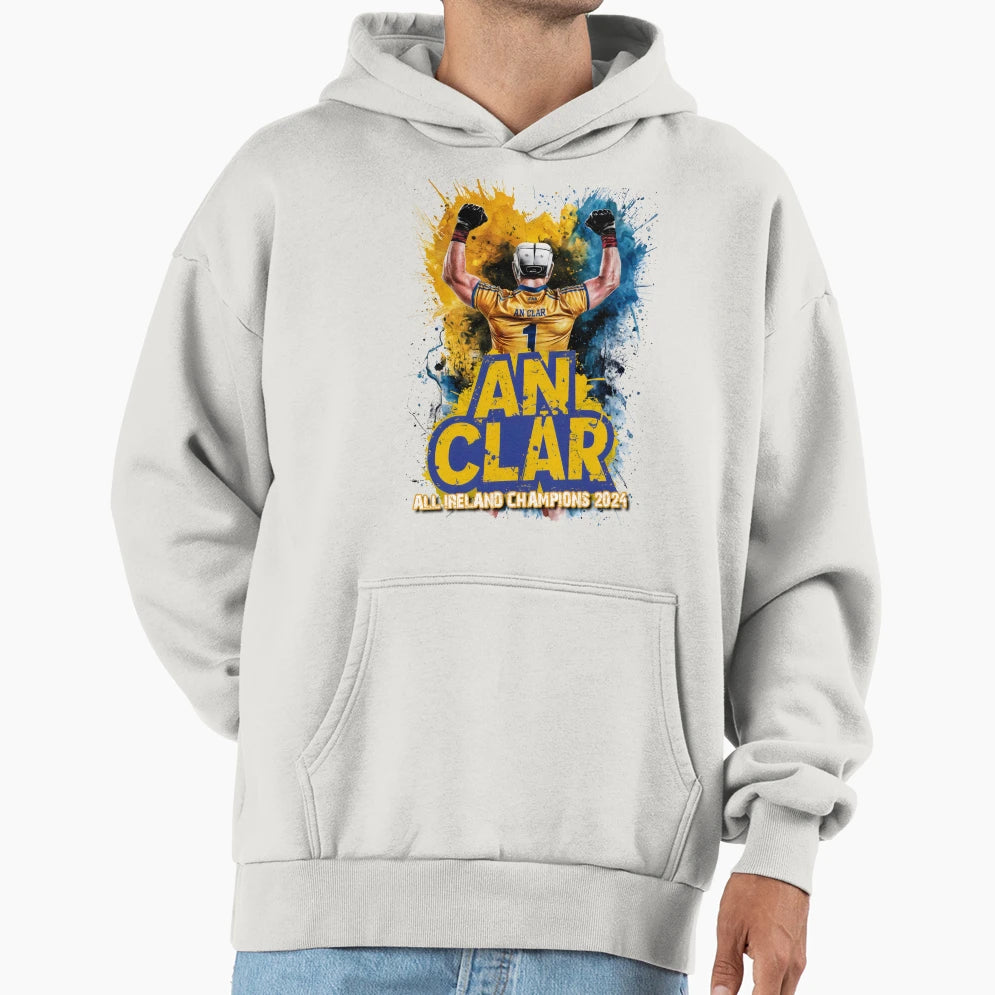 Clare All Ireland Hurling Champions 2024 Hoodie - Custom Art Print Unisex - T-Shirt, Sweatshirt, Hoodie