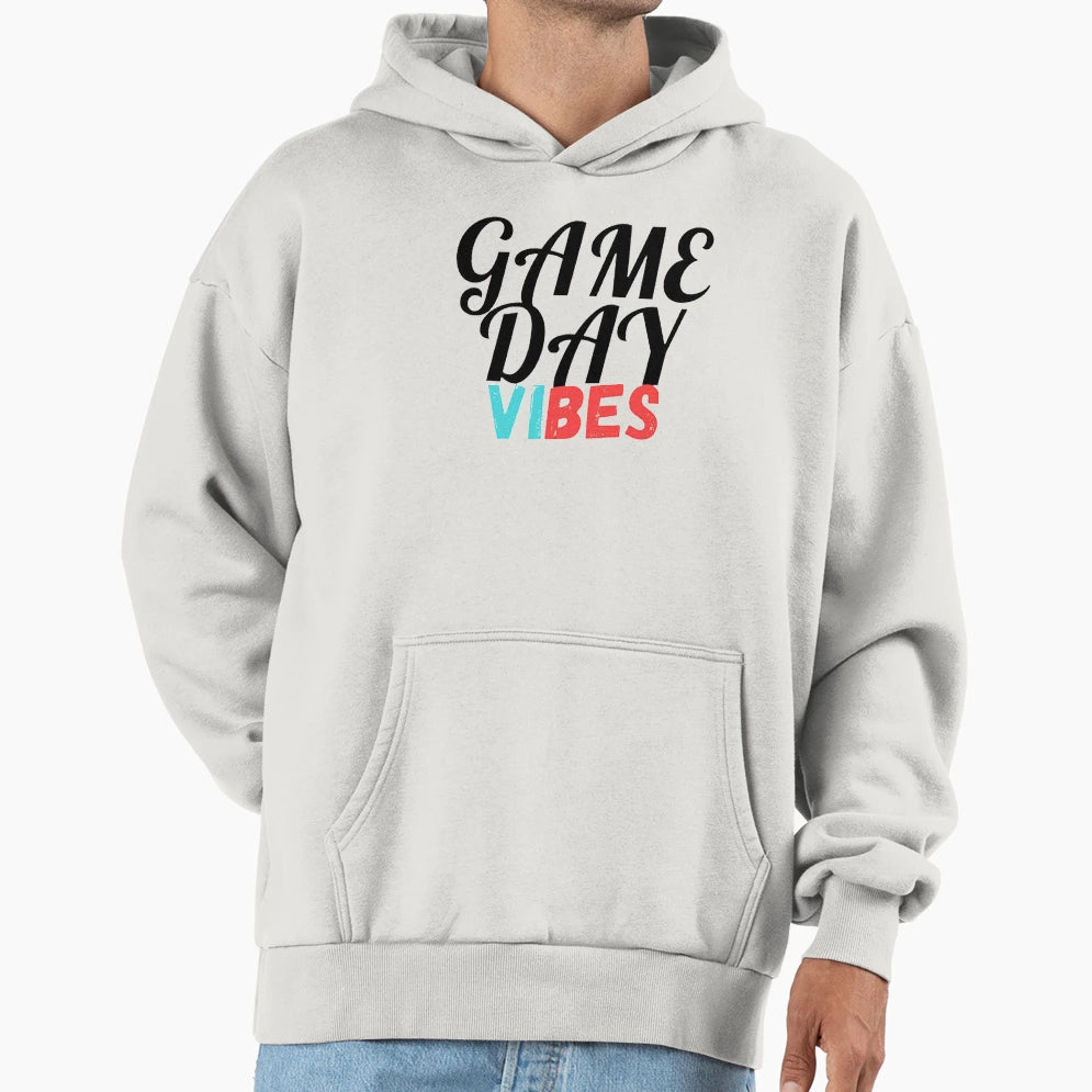 Game Day Vibes Hoodie - Graphic Print Men Women - T-Shirt, Sweatshirt, Hoodie