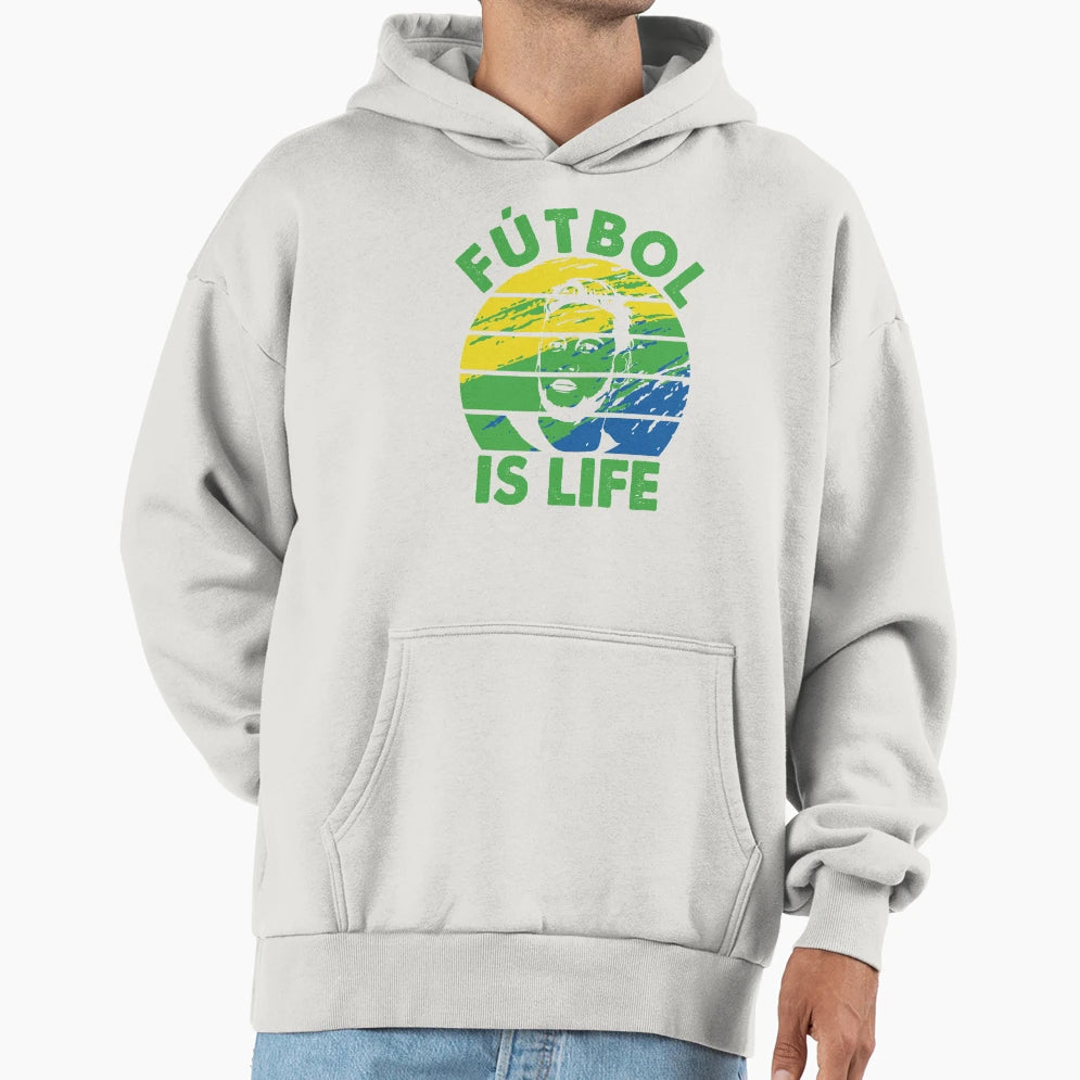 Futbol Is Life Soccer Funny Futbol Hoodie - Aesthetic Graphic Unisex - T-Shirt, Sweatshirt, Hoodie
