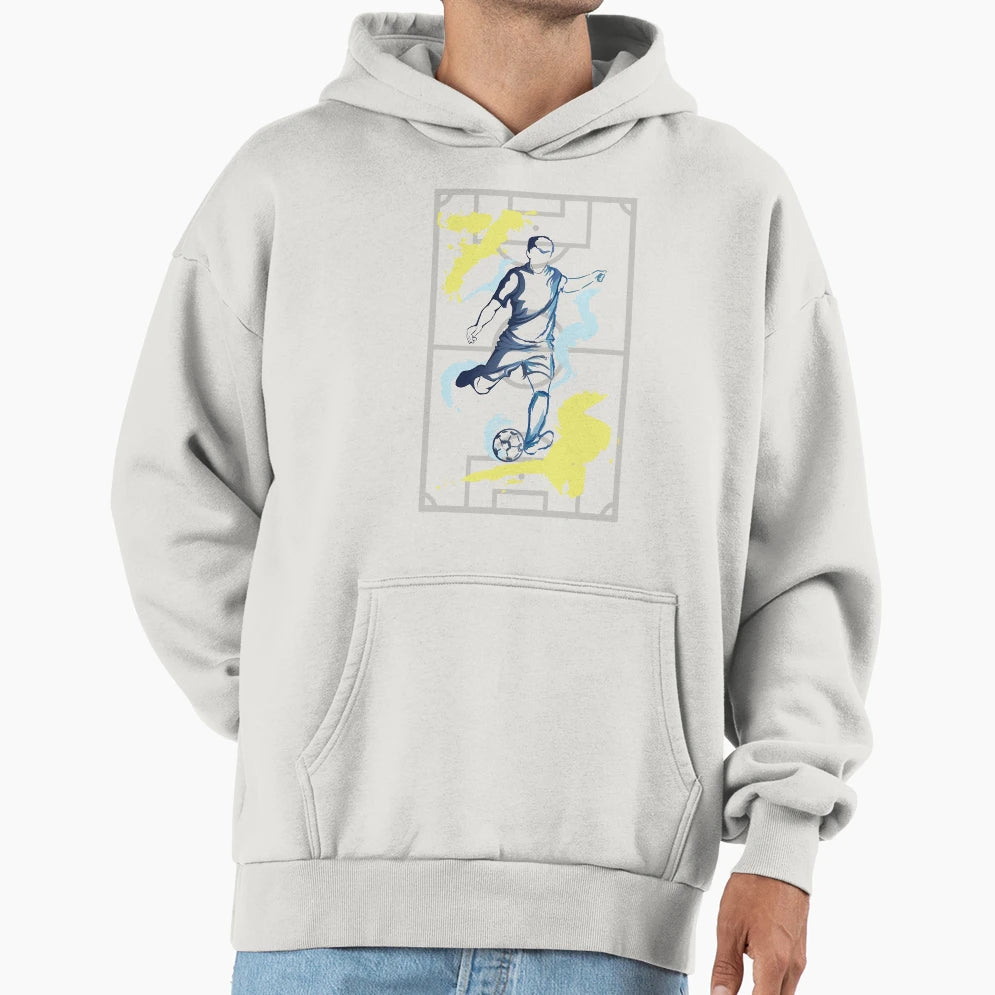Football Player Hoodie - Aesthetic Graphic for Adults - T-Shirt, Sweatshirt, Hoodie