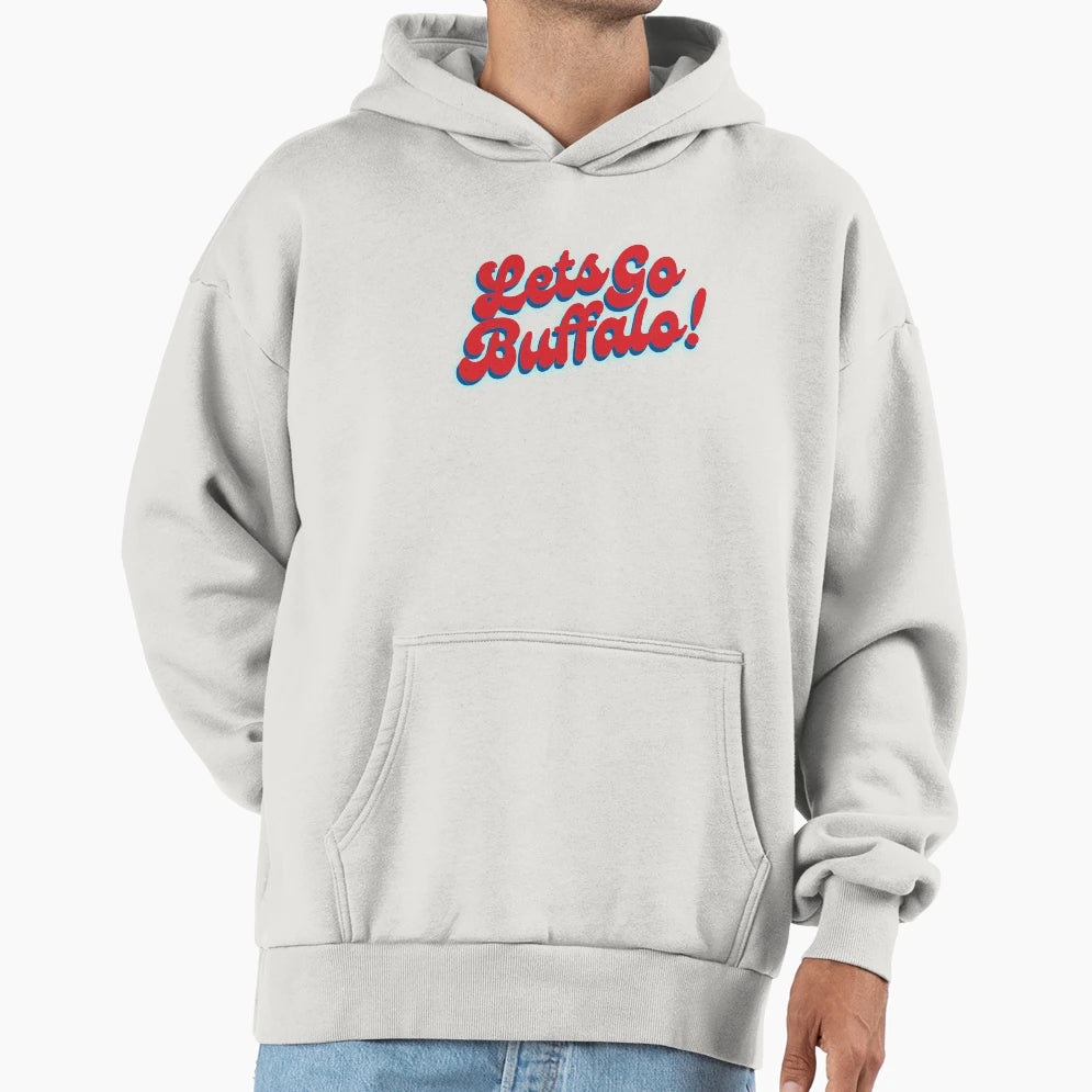 Lets Go Buffalo Buffalo Bills Hoodie - Minimalist Print Unisex - T-Shirt, Sweatshirt, Hoodie