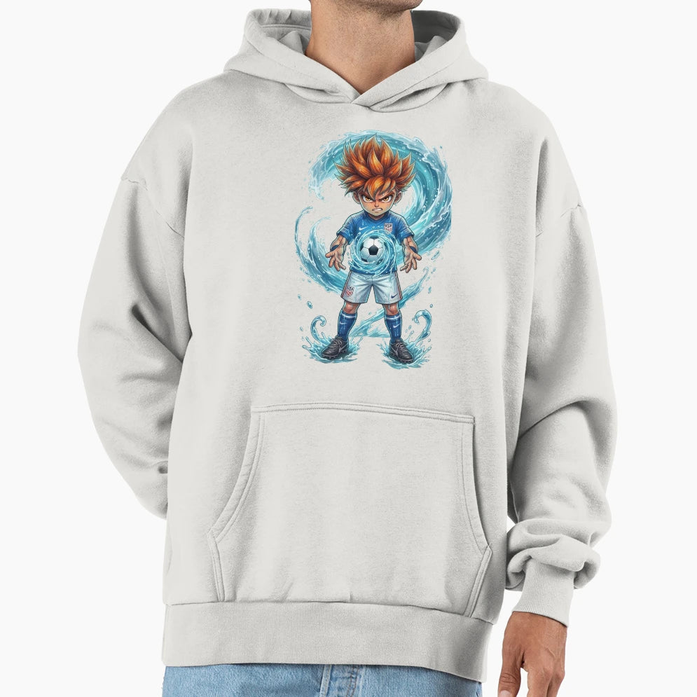 Anime Soccer Champion Water Power U S Hoodie - Minimalist Print Men Women - T-Shirt, Sweatshirt, Hoodie