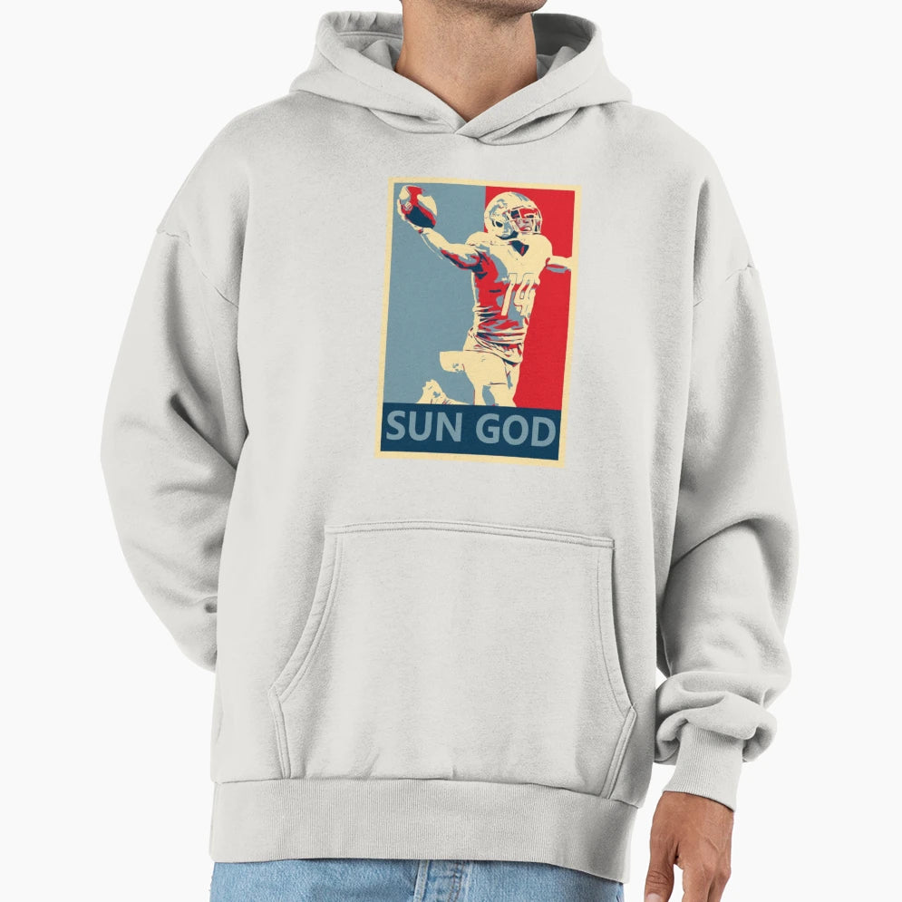 Amon Ra St Brown Lions Sun God Campaign Hoodie - Unique Graphic Men Women - T-Shirt, Sweatshirt, Hoodie