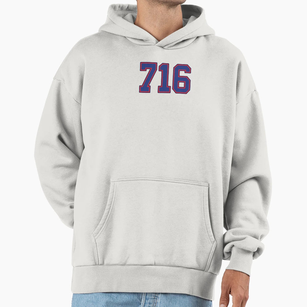 Bills 716 Away Hoodie - Unique Graphic Unisex - T-Shirt, Sweatshirt, Hoodie