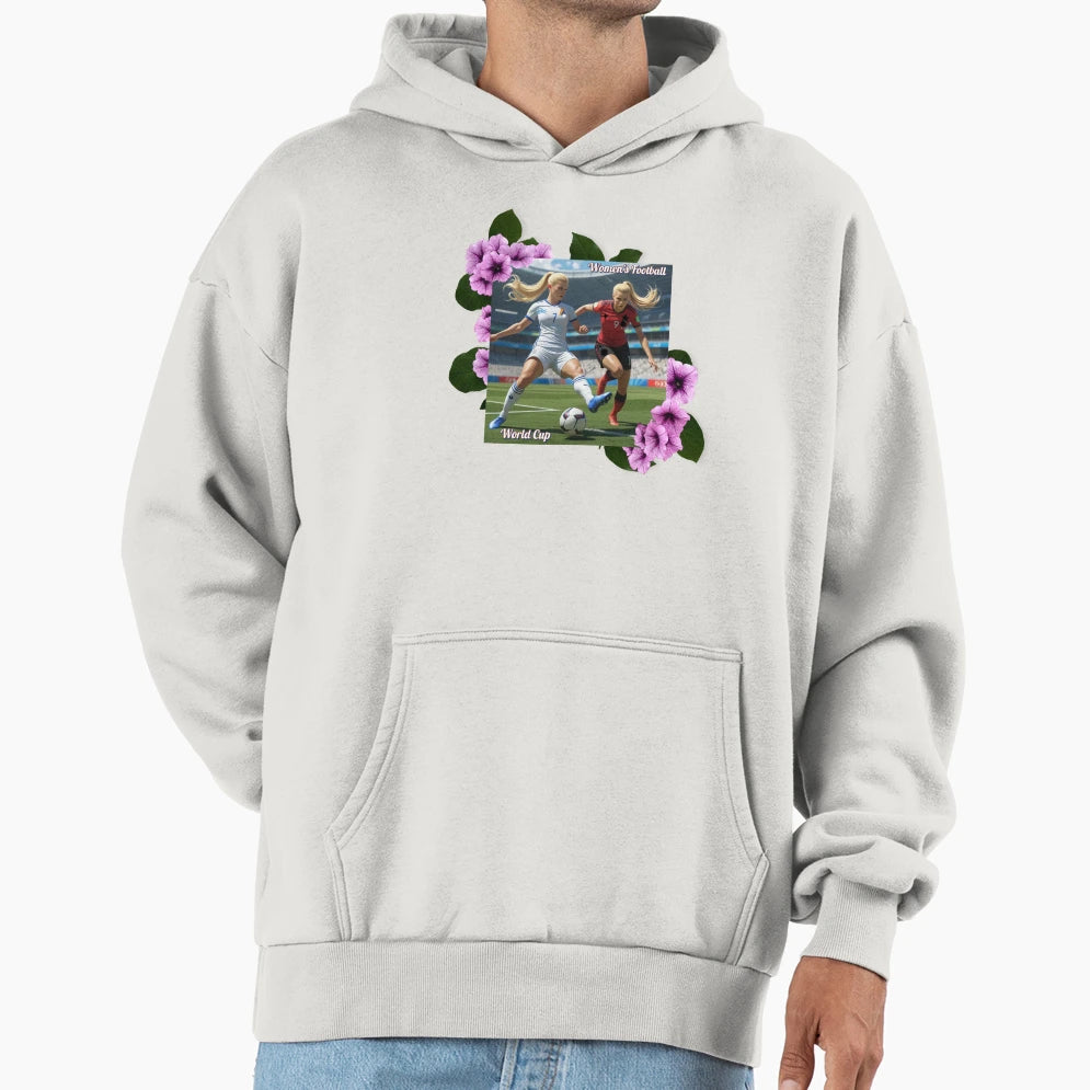 Womens Football World Cup Hoodie - Trendy Graphic Men Women - T-Shirt, Sweatshirt, Hoodie
